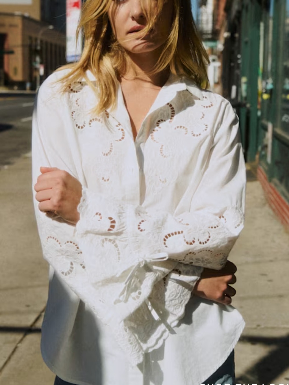Sezane Raphaelle Shirt Ecru NWT